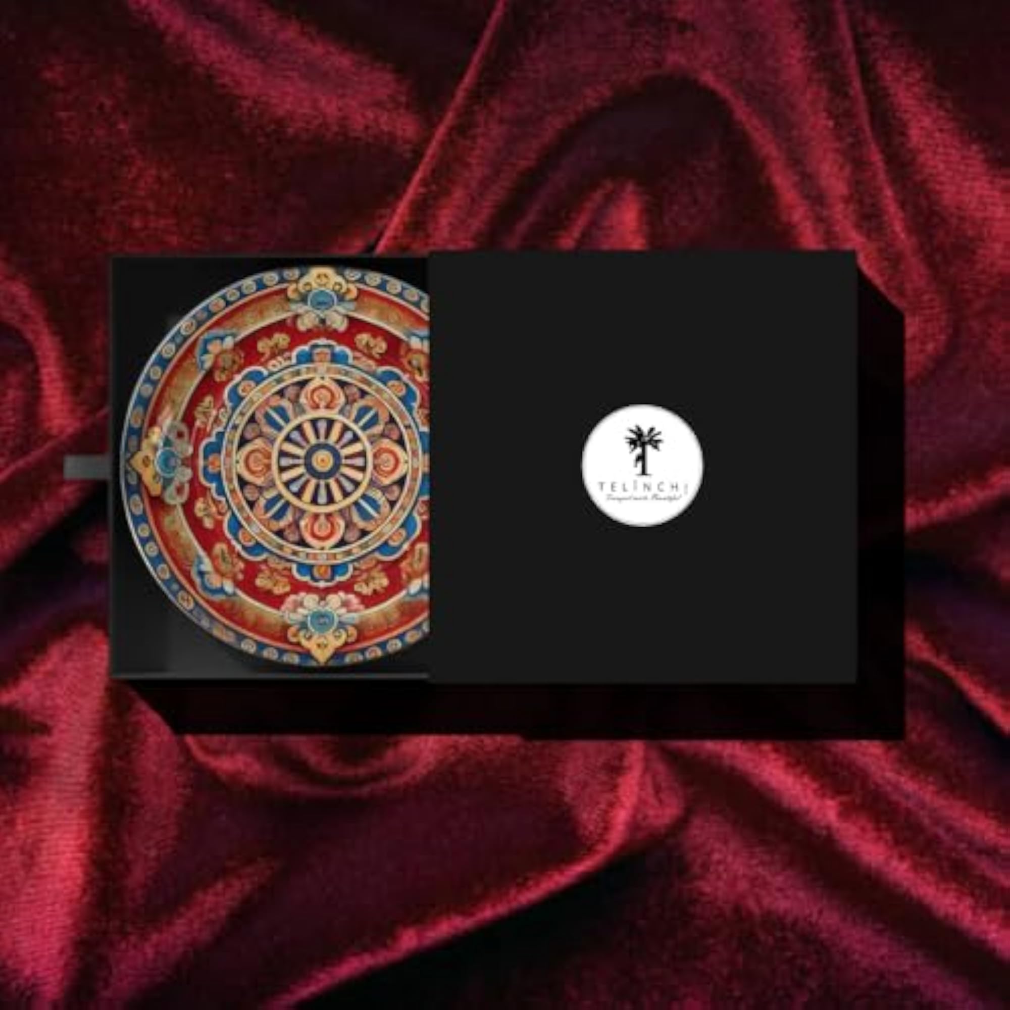Tibetan Dharma Wheel Mandala Decorative Wall Plate